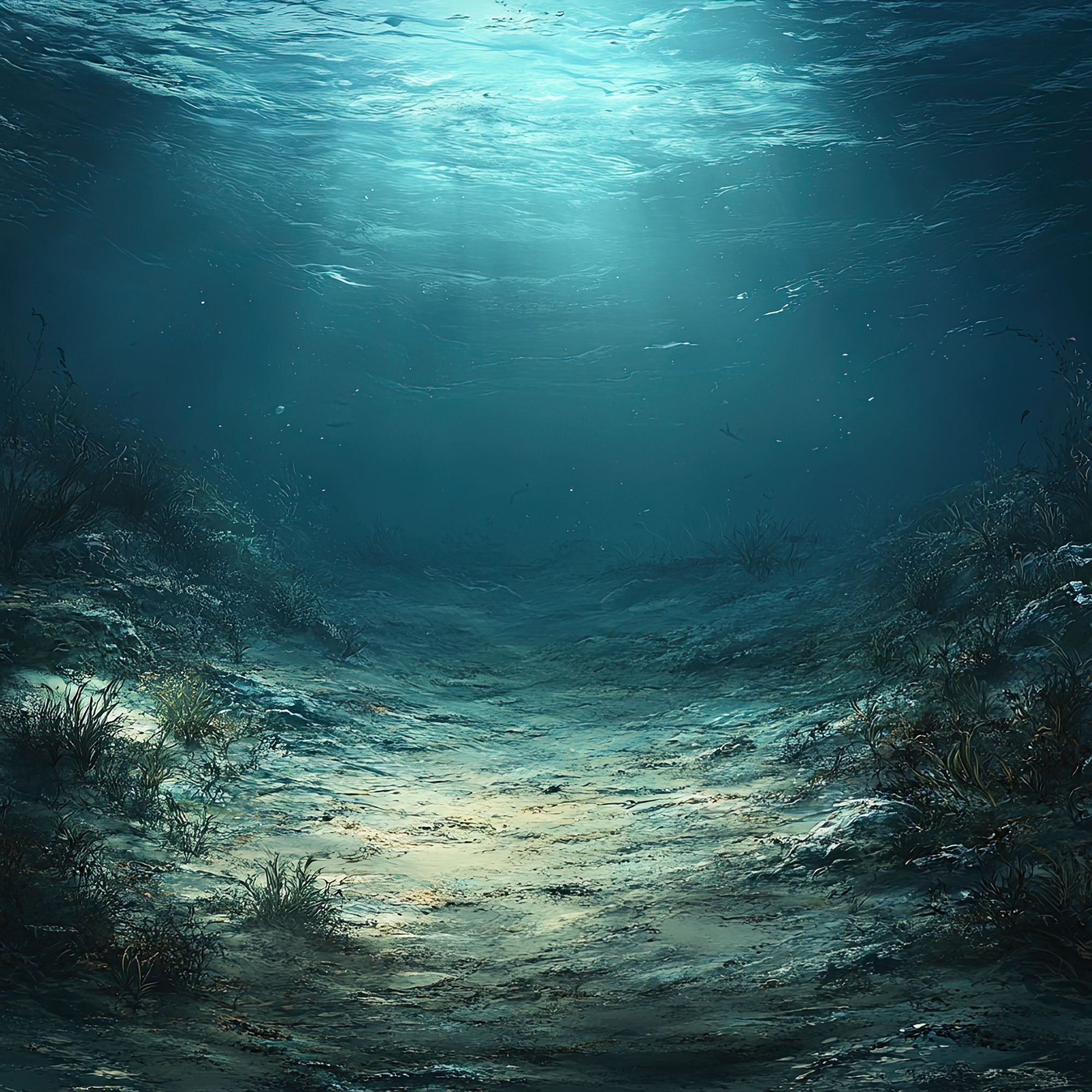 Preview for Underwater-landscape-sunlight-simple-backdrop-background-8122d