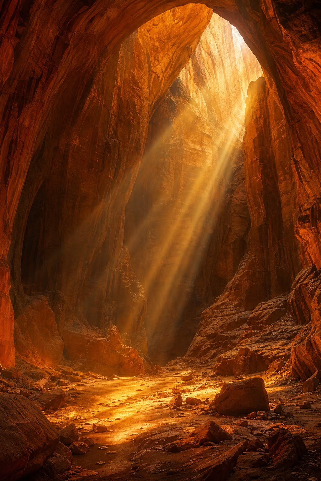 Preview for Canyon Sunbeam Stock Background