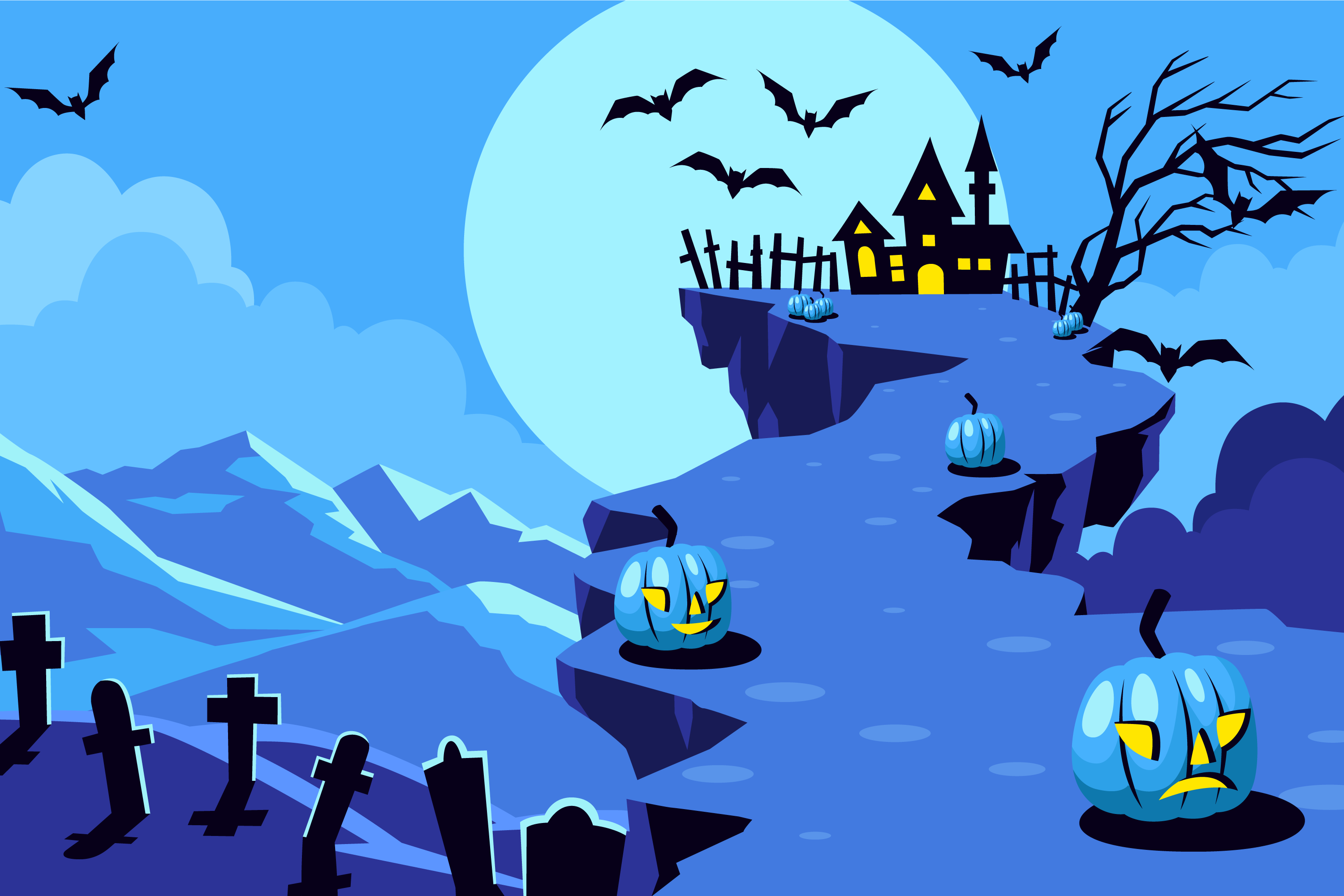 Preview for Halloween-night-scene-illustration-background-b4f09