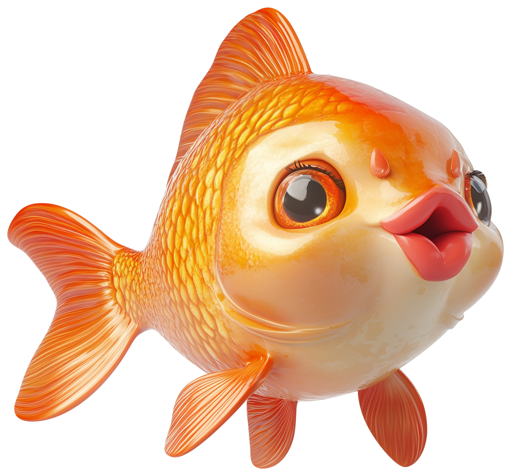 Preview for Cute Goldfish Sticker For Pizap Designs