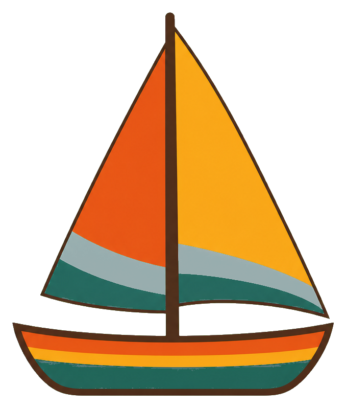 Preview for Vintage Sailboat Sticker Graphic