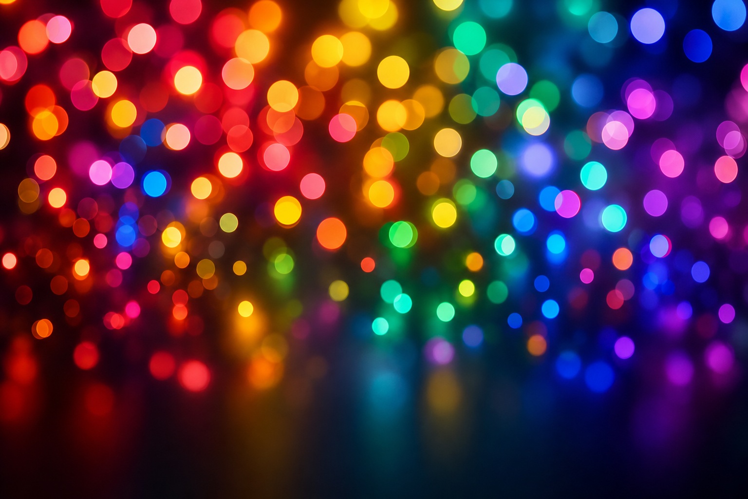Preview for Rainbow Bokeh Lights Background