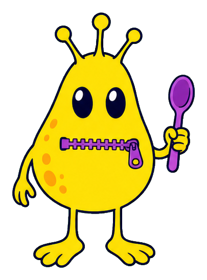 Preview for Funny Cartoon Alien Sticker