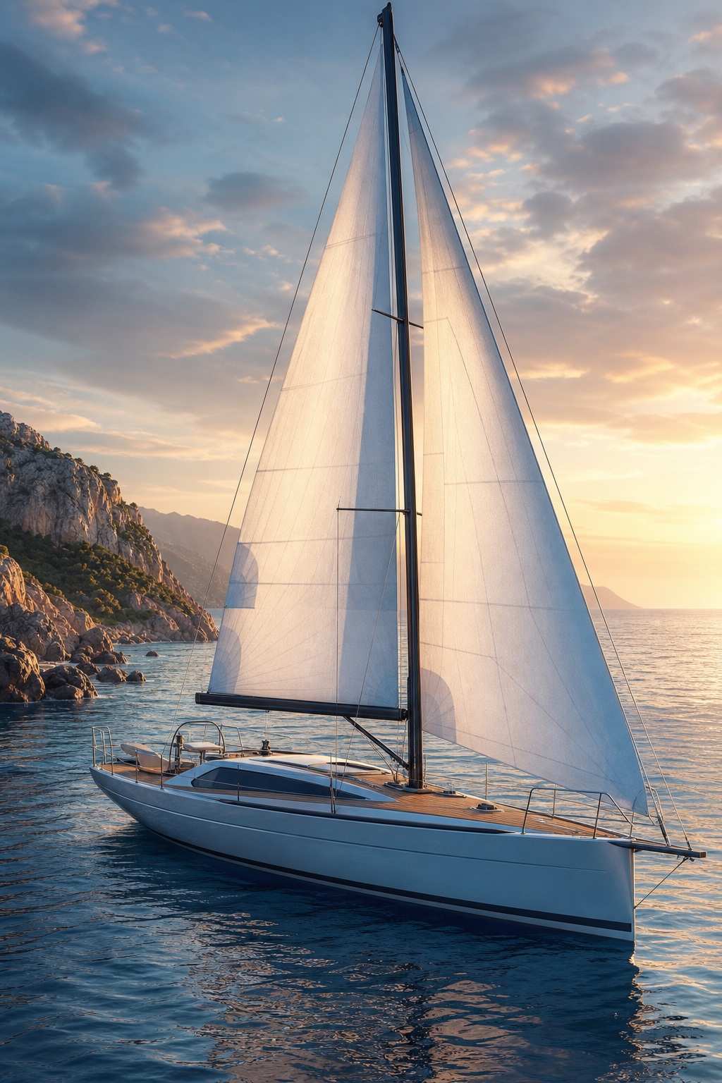 Preview for Sailboat Stock Background For Creative Layouts