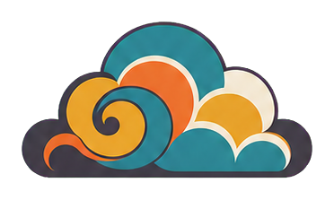 Preview for Midcentury Cloud Sticker Graphic