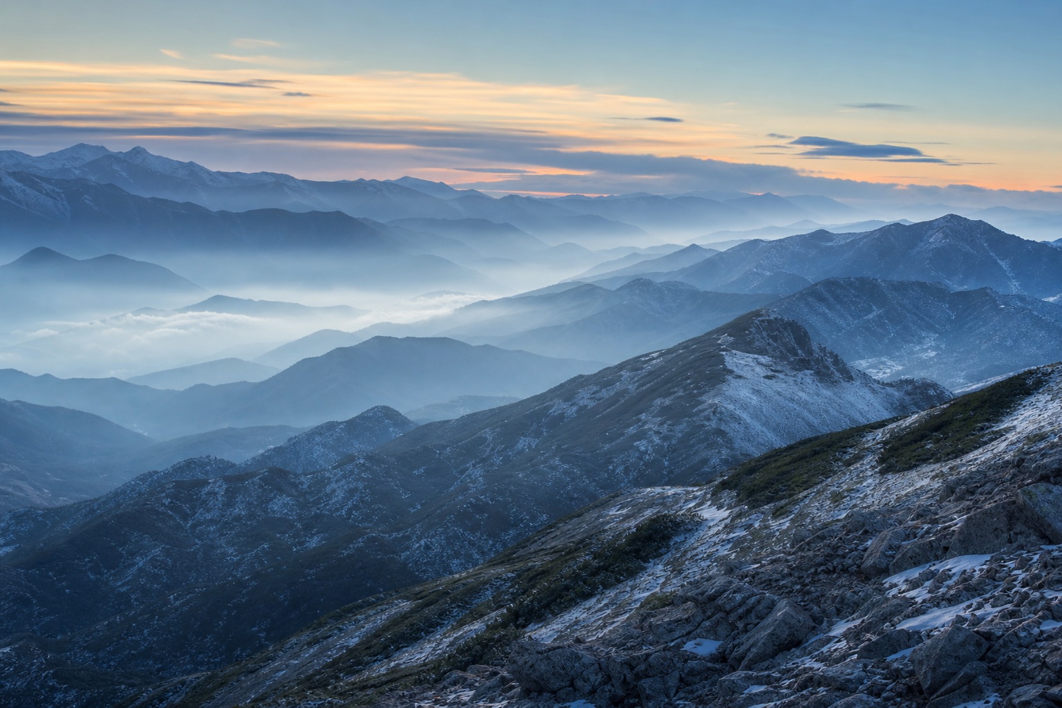 Preview for Misty Alpine Ridge Background