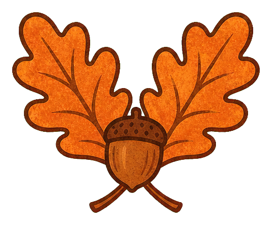 Preview for Pumpkin Oak Leaves Thanksgiving Sticker