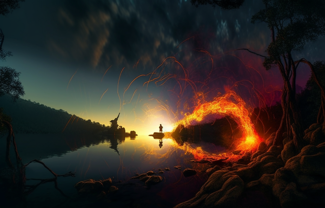 Preview for Surreal-landscape-cross-ai-images-background-b9400