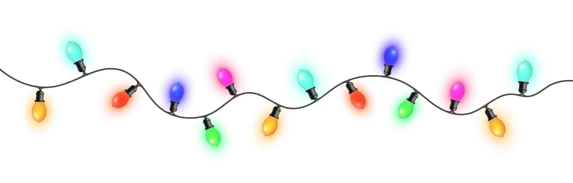 Preview for Colorful-string-lights-chirstmas-sticker-d192e