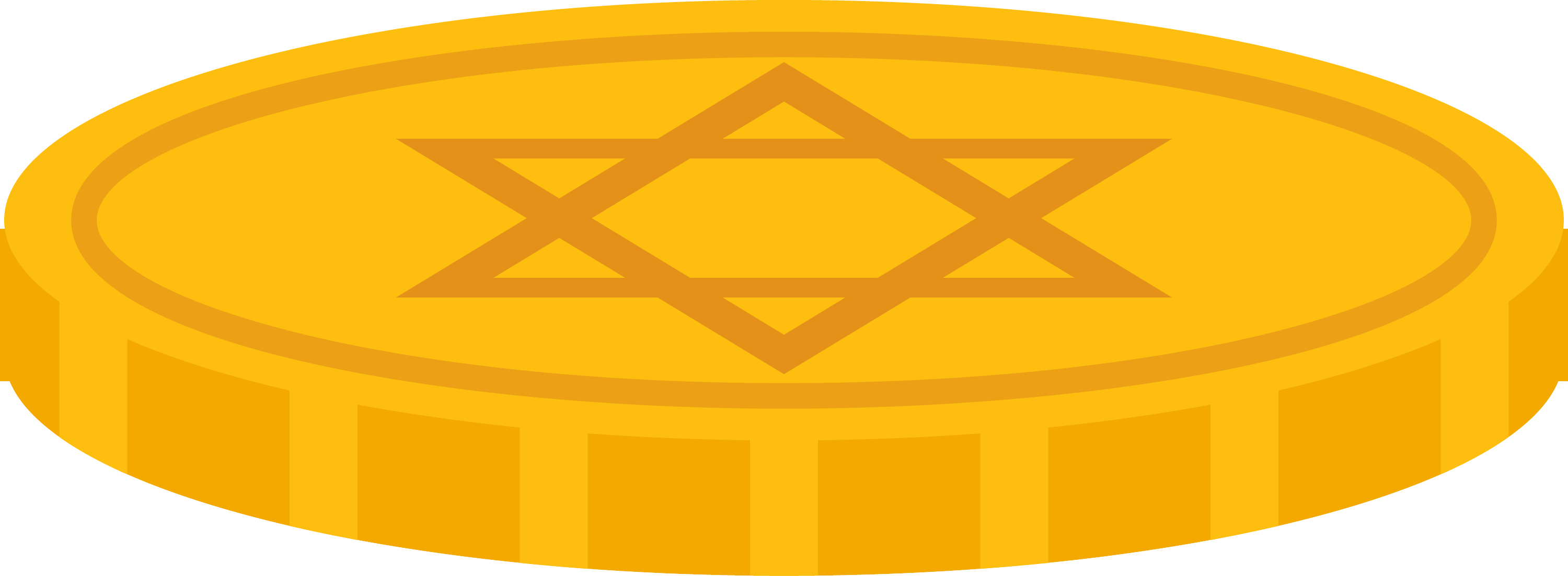 Preview for Golden-star-of-david-coin-hanukkah-sticker-54ad3