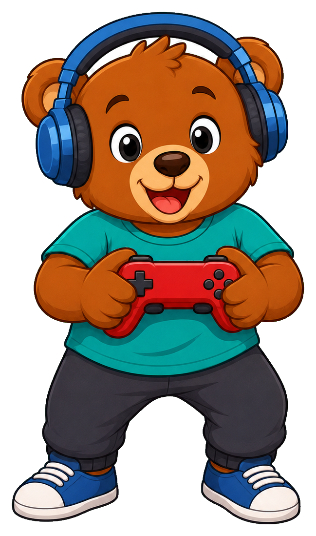 Preview for Gamer Bear Sticker