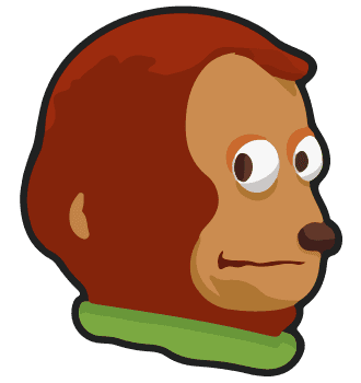Preview for Cartoon-monkey-face-character-sticker-3064b