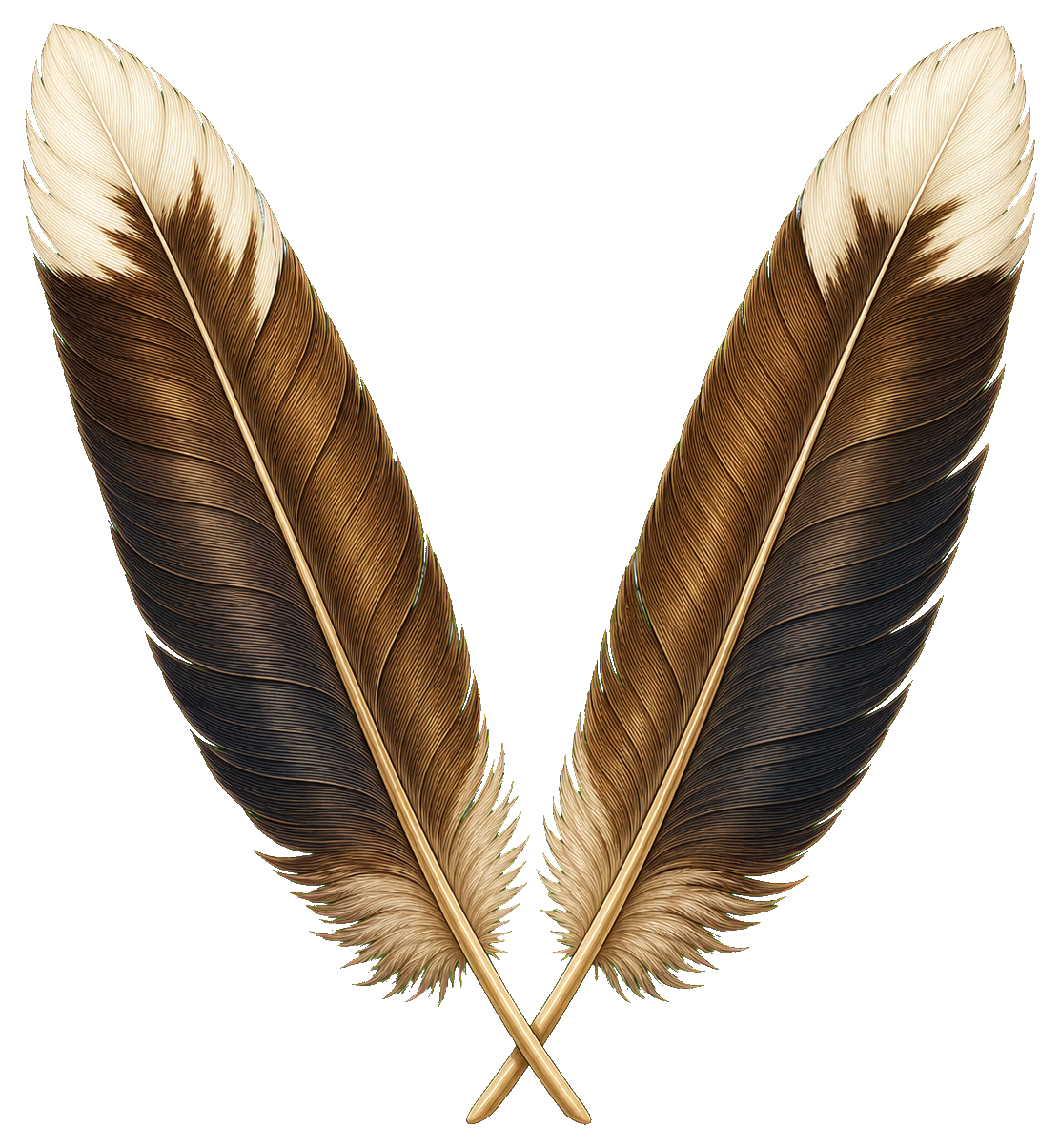 Preview for Eagle Feather Pair Sticker