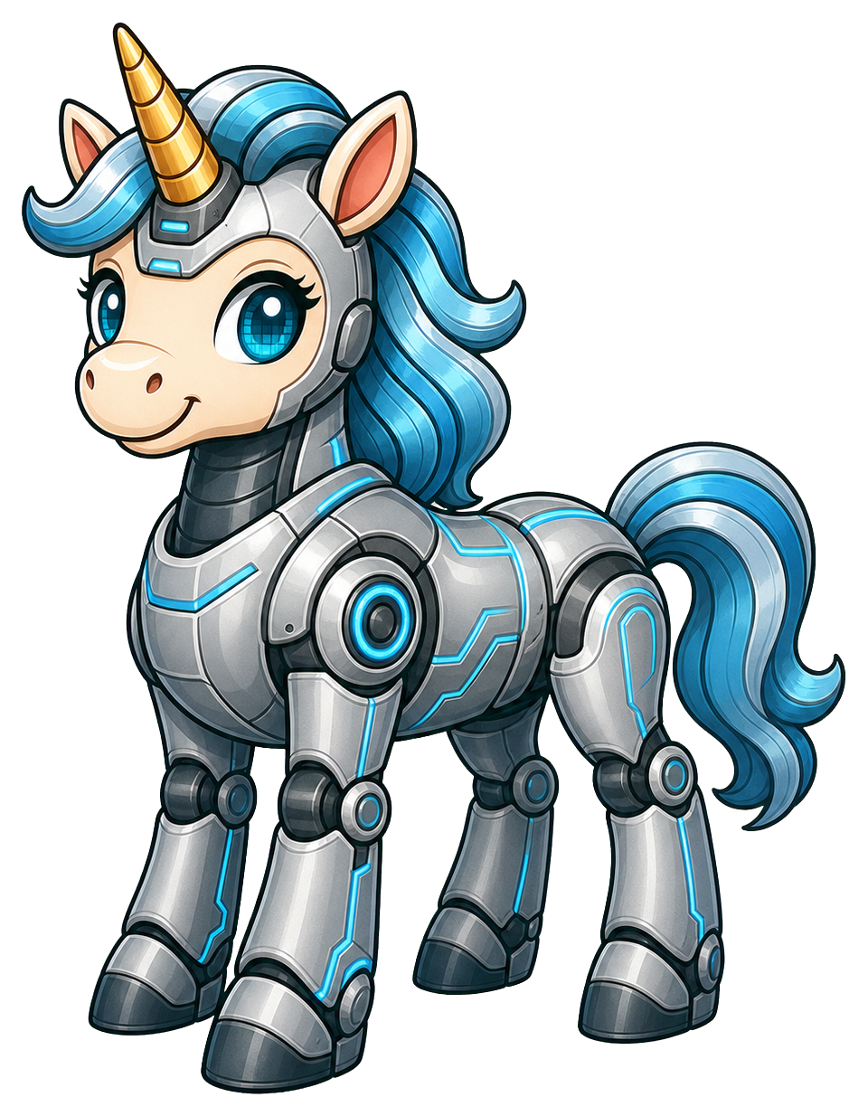 Preview for Cyborg Unicorn Sticker