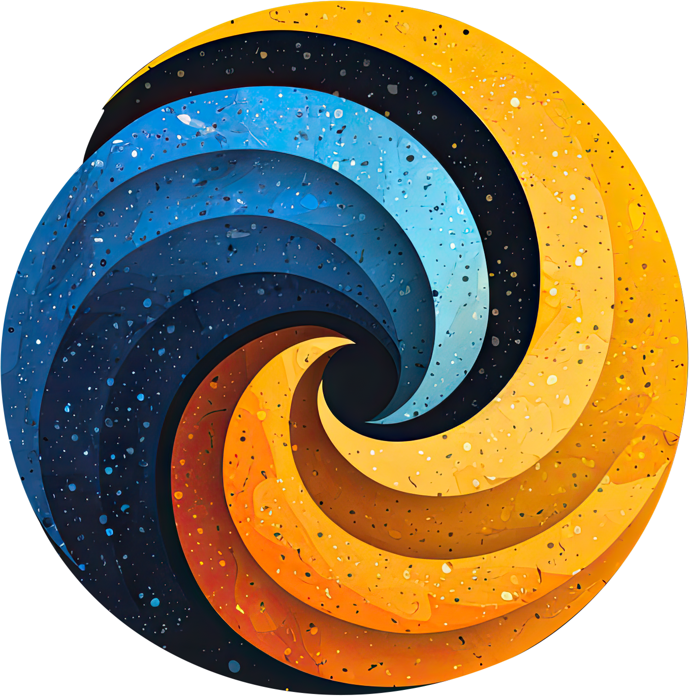 Preview for Vibrant-spiral-design-pattern-logo-colorful-sticker-7d165