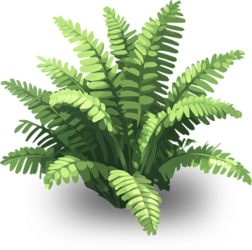 Preview for Fern-plant-illustration-bush-sticker-99449