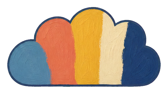 Preview for Gouache Cloud Sticker