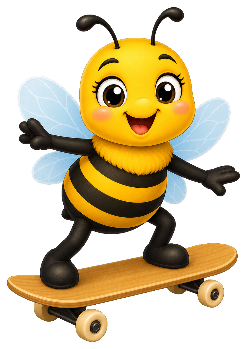 Preview for Bee Skateboard Sticker