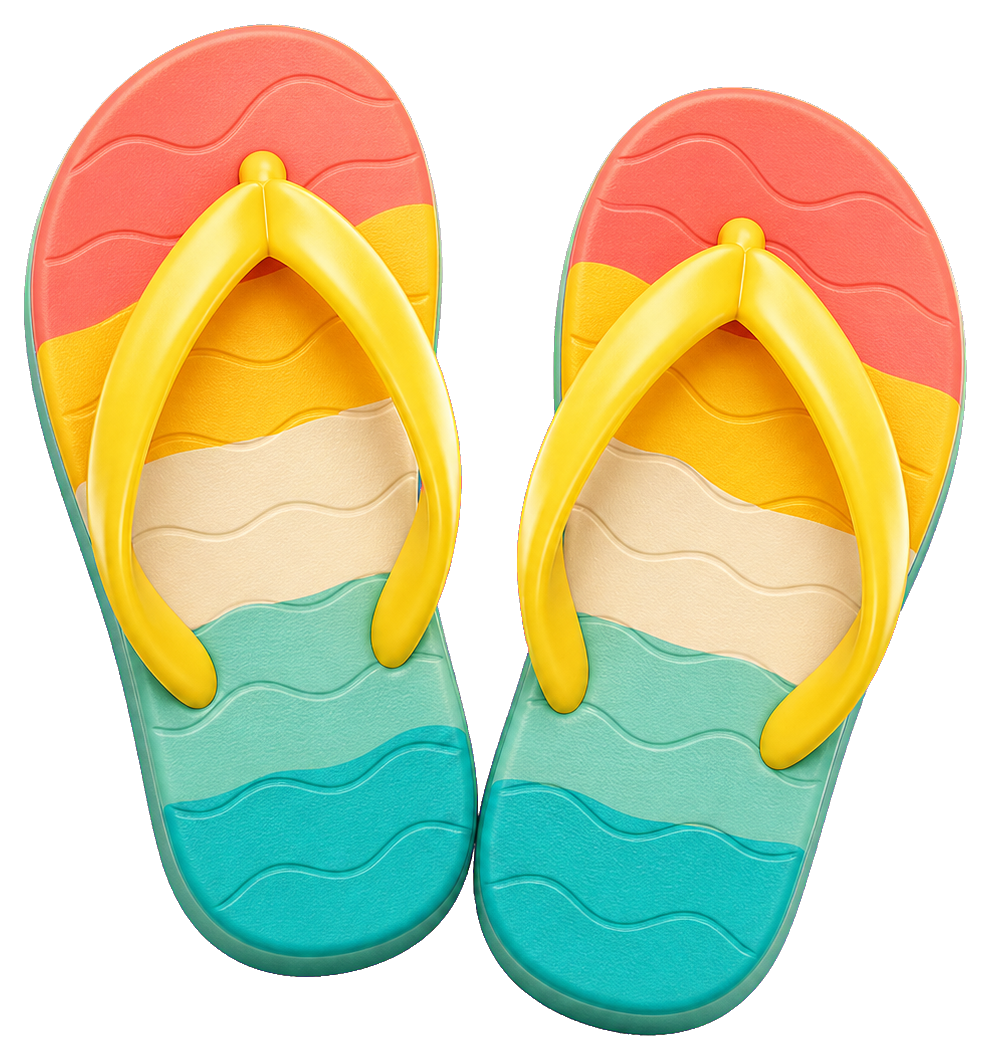 Preview for Flip Flops Sticker For Beach Designs