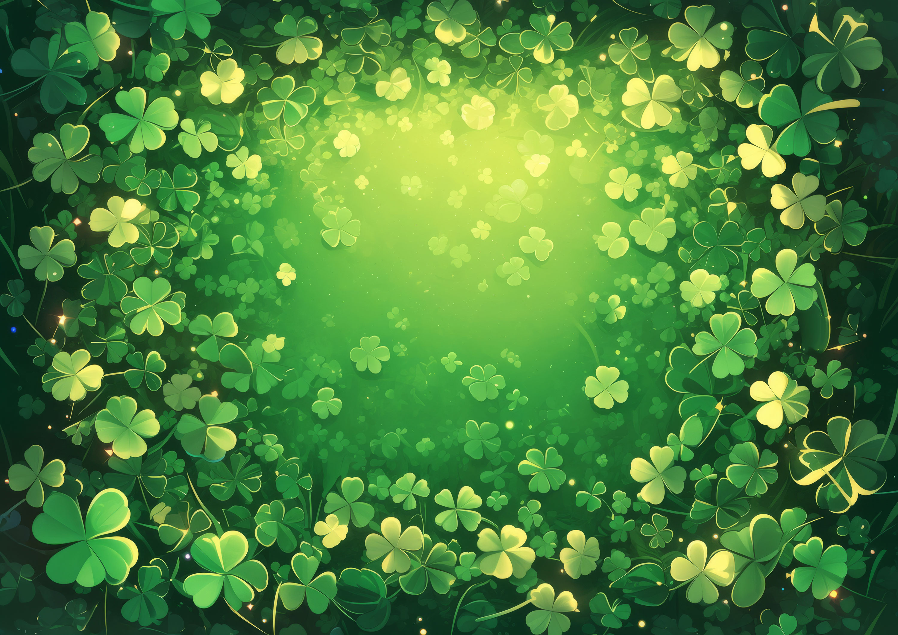 Preview for St-patricks-day-clover-background-00630