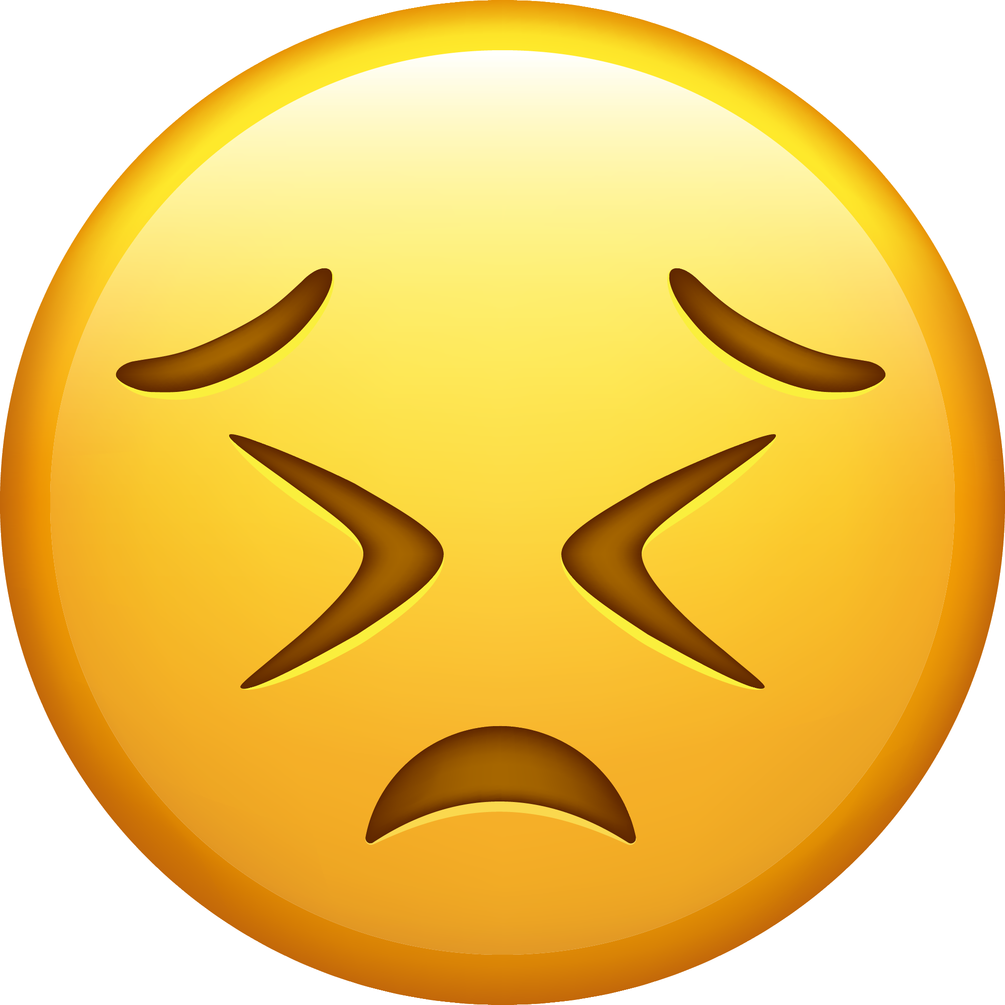 Preview for Distraught-emoji-face-emoji-classic-sticker-3f3d2