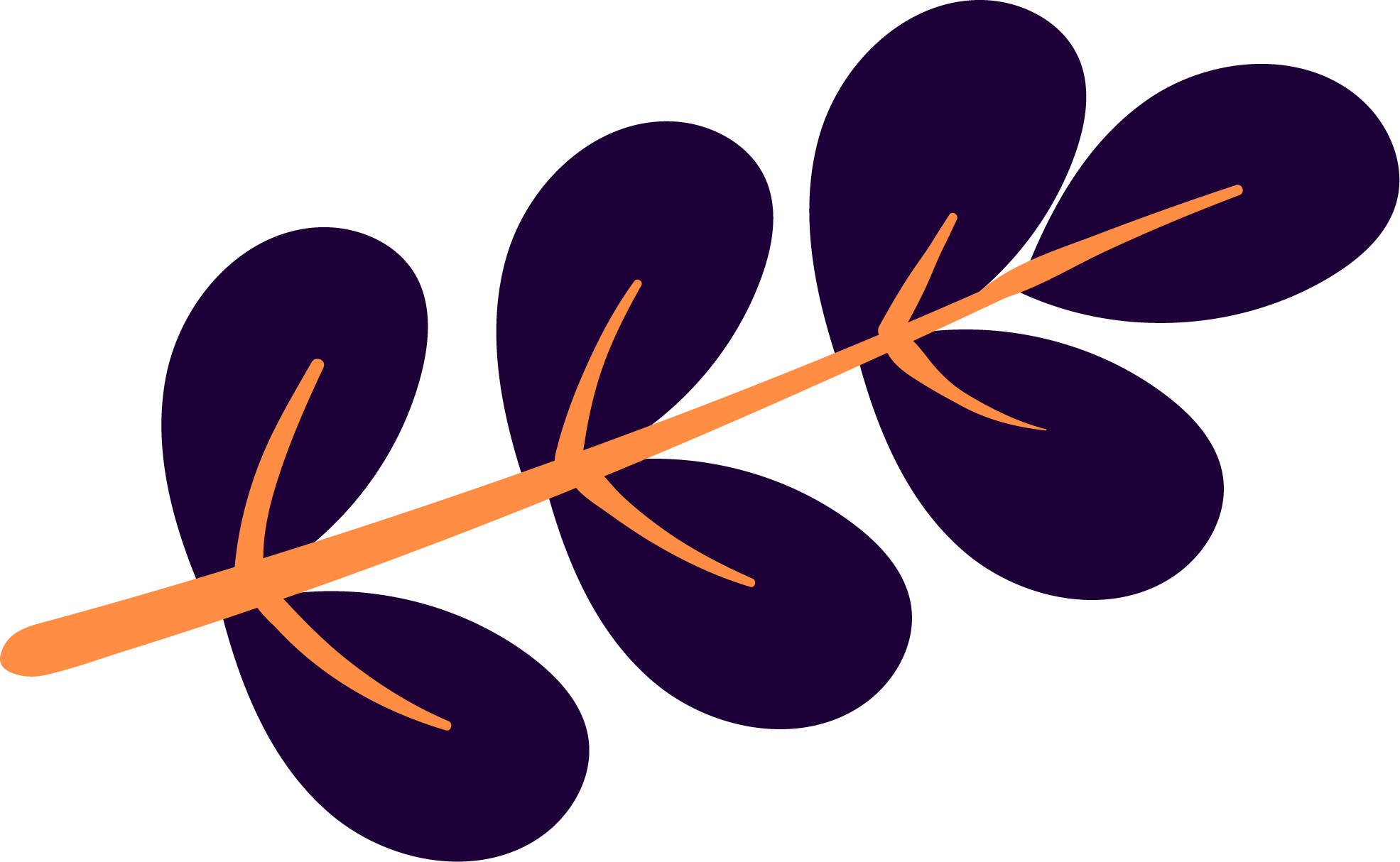 Preview for Purple-leaf-illustration-love-design-sticker-74764