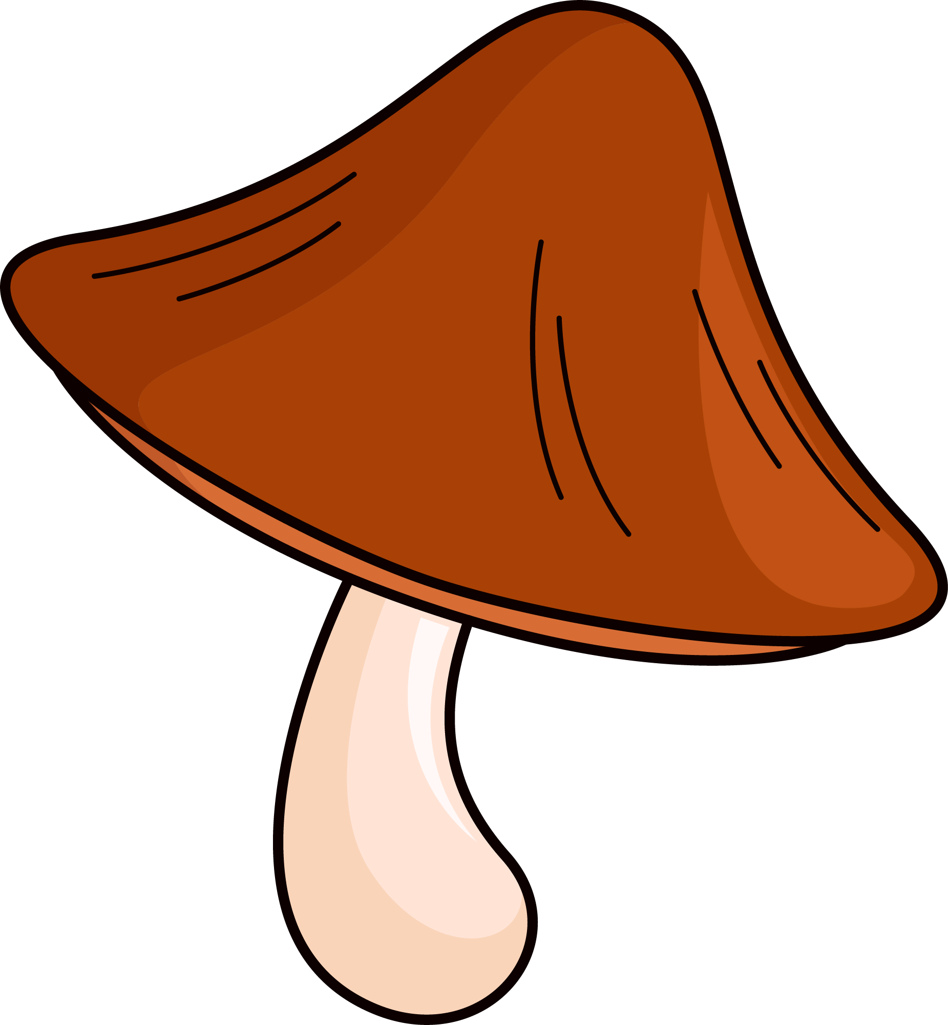 Preview for Cartoon-brown-mushroom-icon-falll-sticker-f6a1f