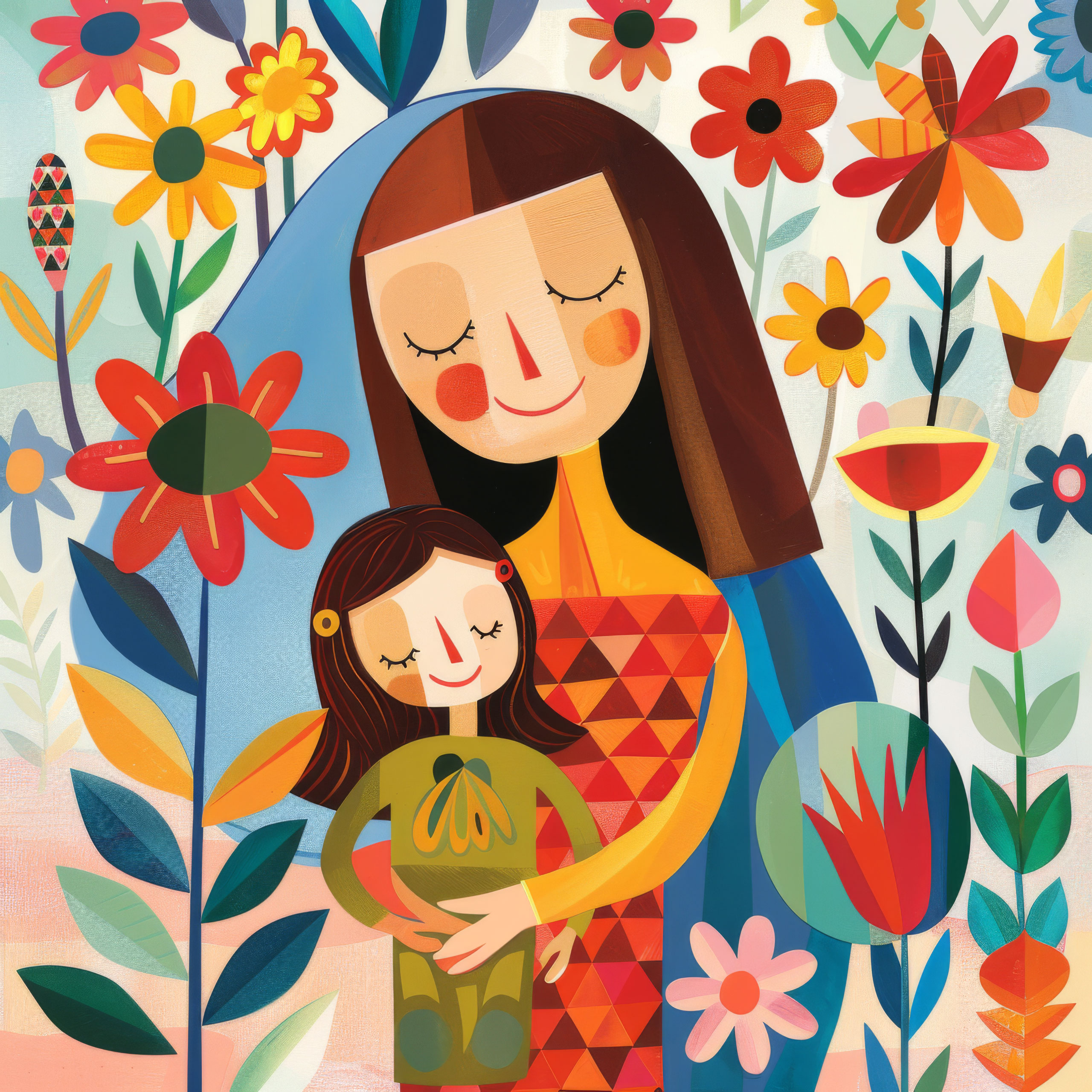 Preview for Mother-child-illustration-mothers-day-background-54ebc
