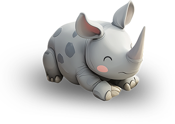 Preview for Sleeping-rhinoceros-illustration-animal-sticker-2b210