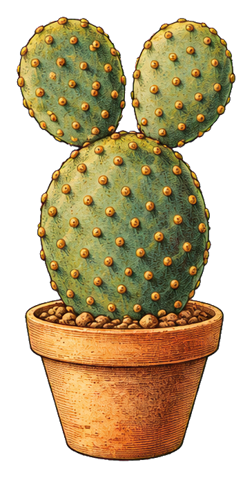 Preview for Vintage Succulent Bunny Ear Cactus