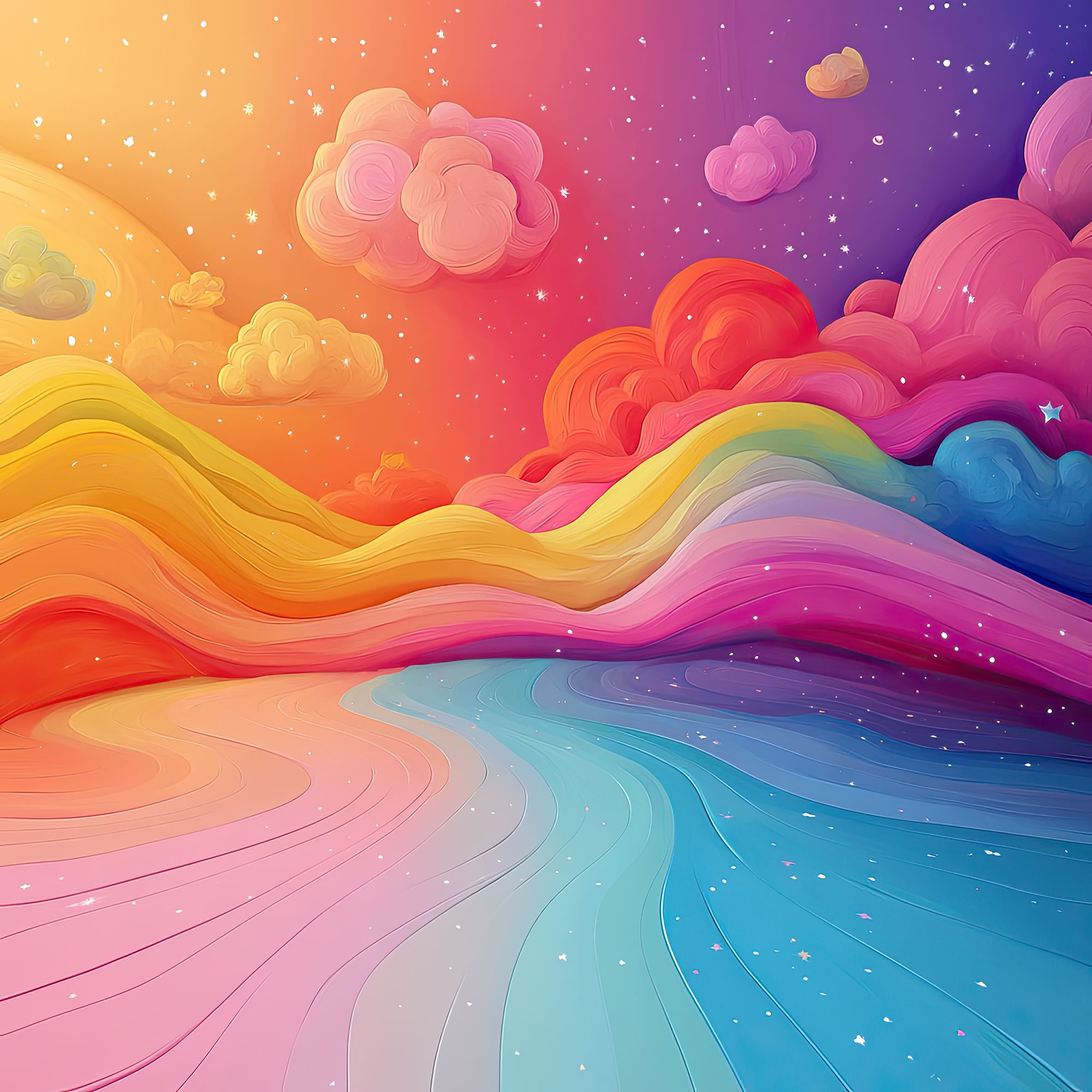 Preview for Rainbow-dreamy-landscape-whimsical-backdrop-background-9518b