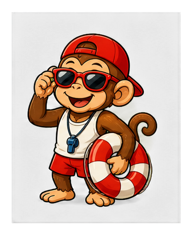 Preview for Lifeguard Monkey Sticker