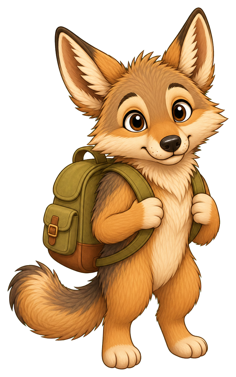 Preview for Coyote Backpack Sticker Graphic