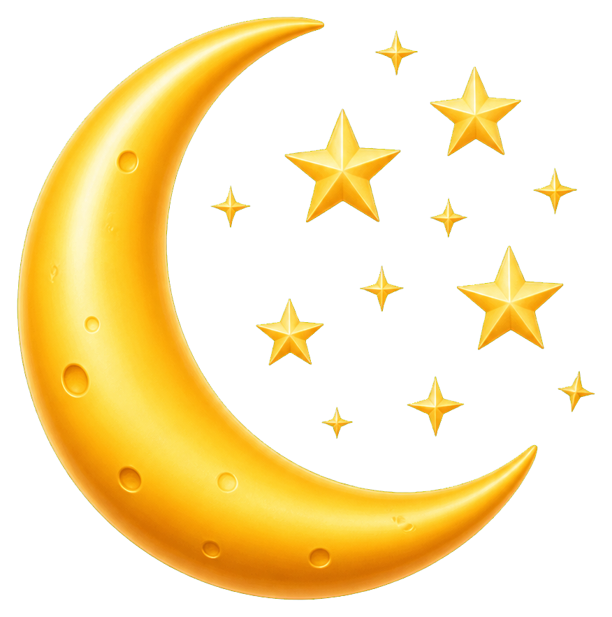 Preview for Moon And Stars Sticker