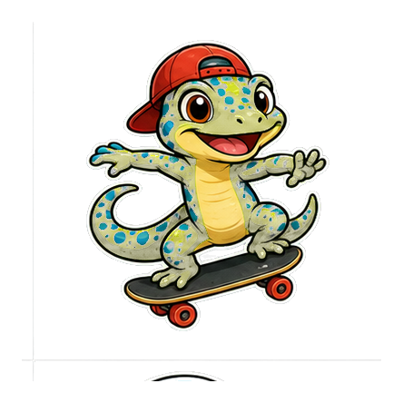 Preview for Skateboard Lizard Sticker