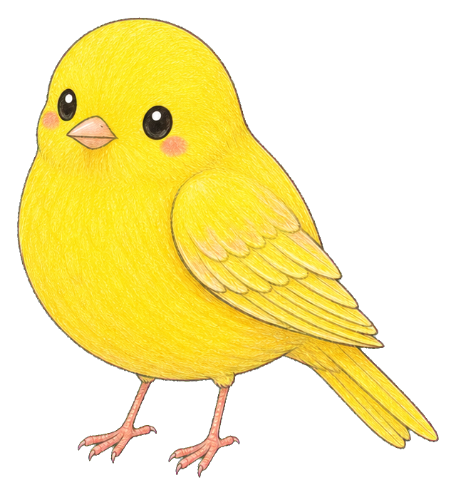 Preview for Kawaii Canary Sticker Graphic