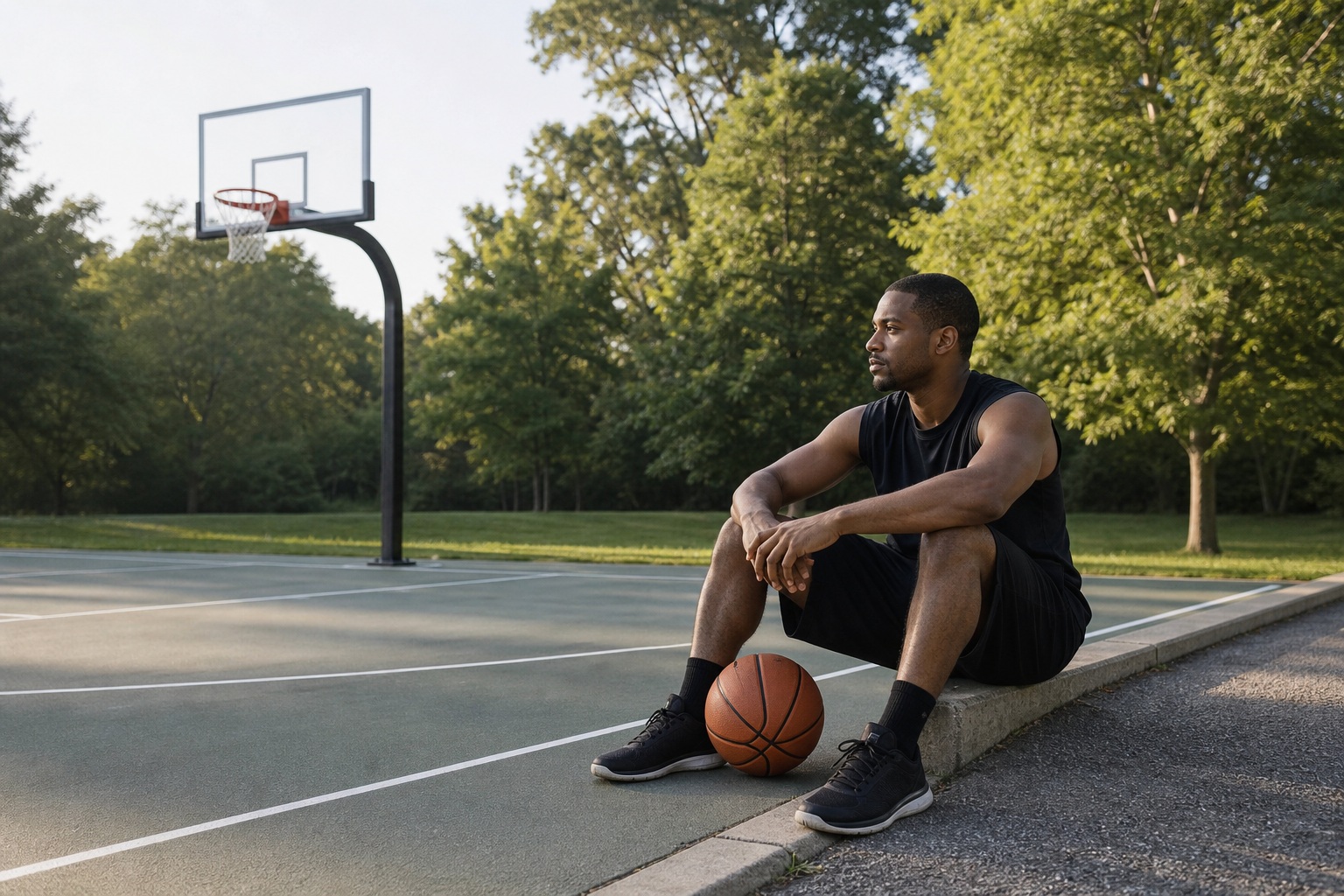 Preview for Basketball Court Edge Break Background