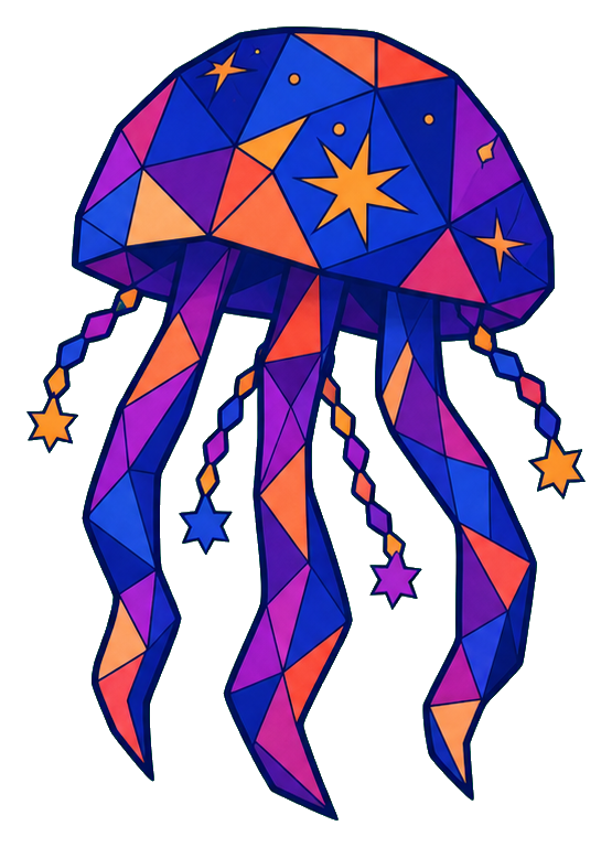 Preview for Stellar Jellyfish Zodiac Sticker