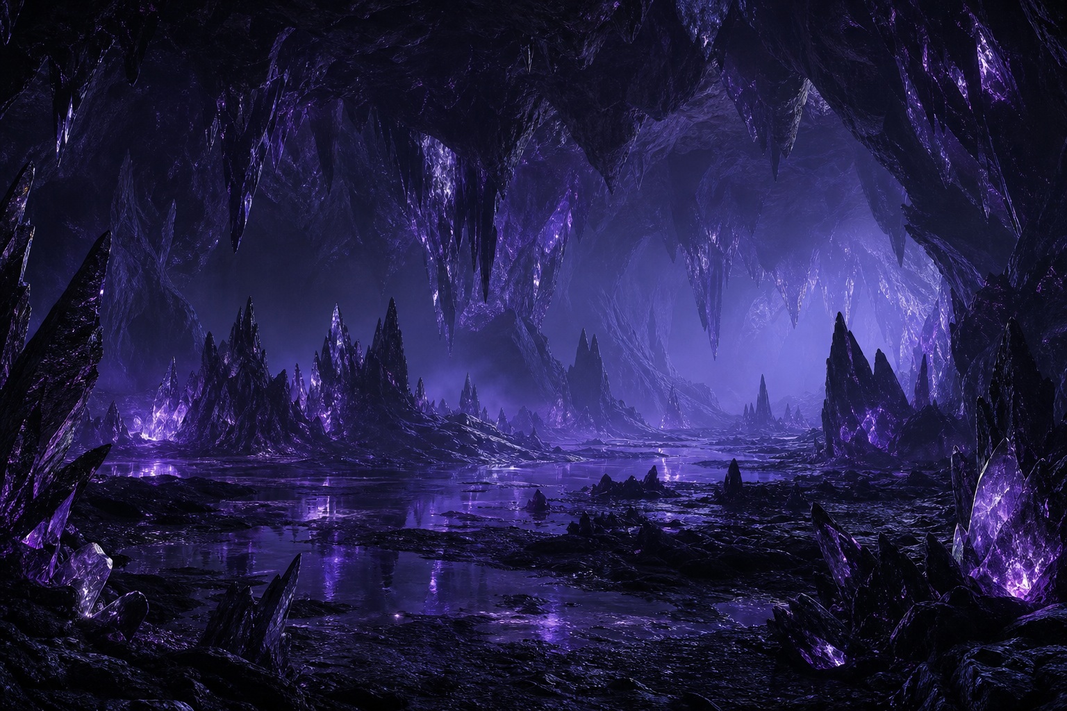 Preview for Dark Fantasy Crystal Background