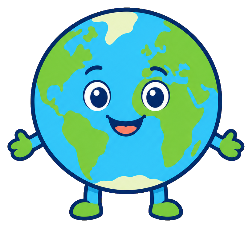 Preview for Earth Cartoon Sticker Graphic