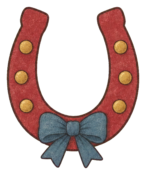 Preview for Cranberry Horseshoe Sticker For New Year Designs