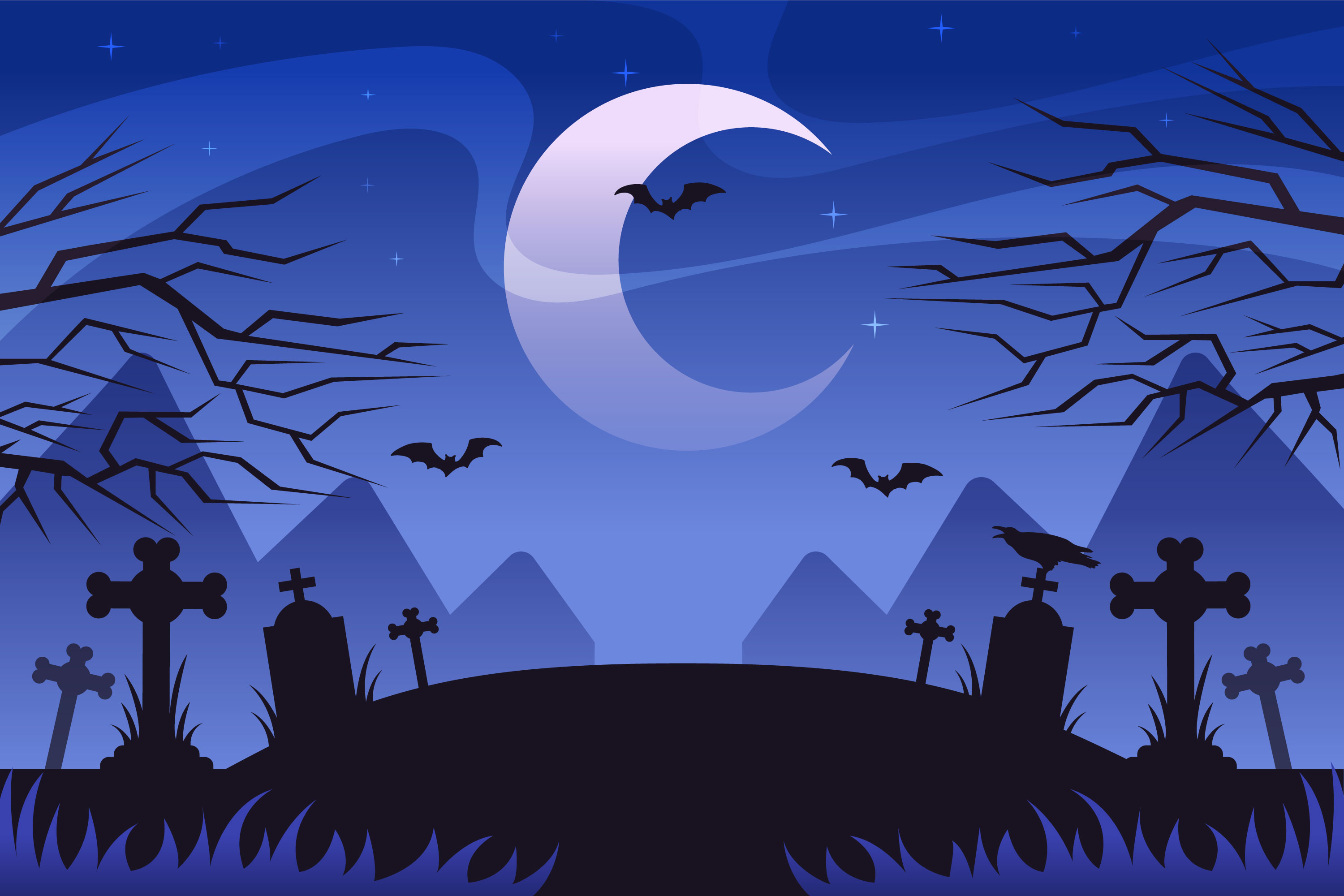 Preview for Halloween-night-graveyard-scene-background-128f5
