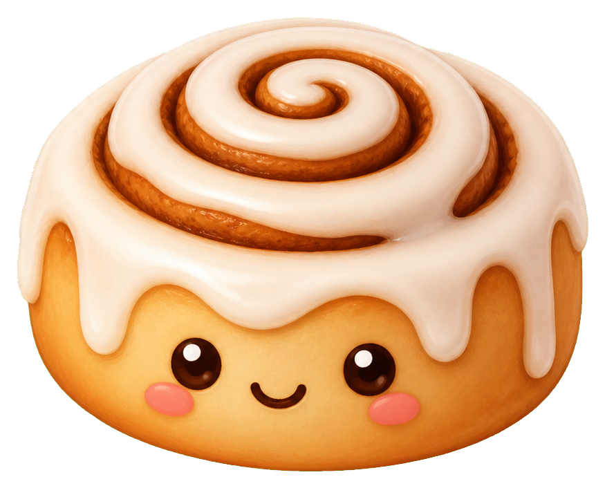 Preview for Kawaii Cinnamon Roll Sticker