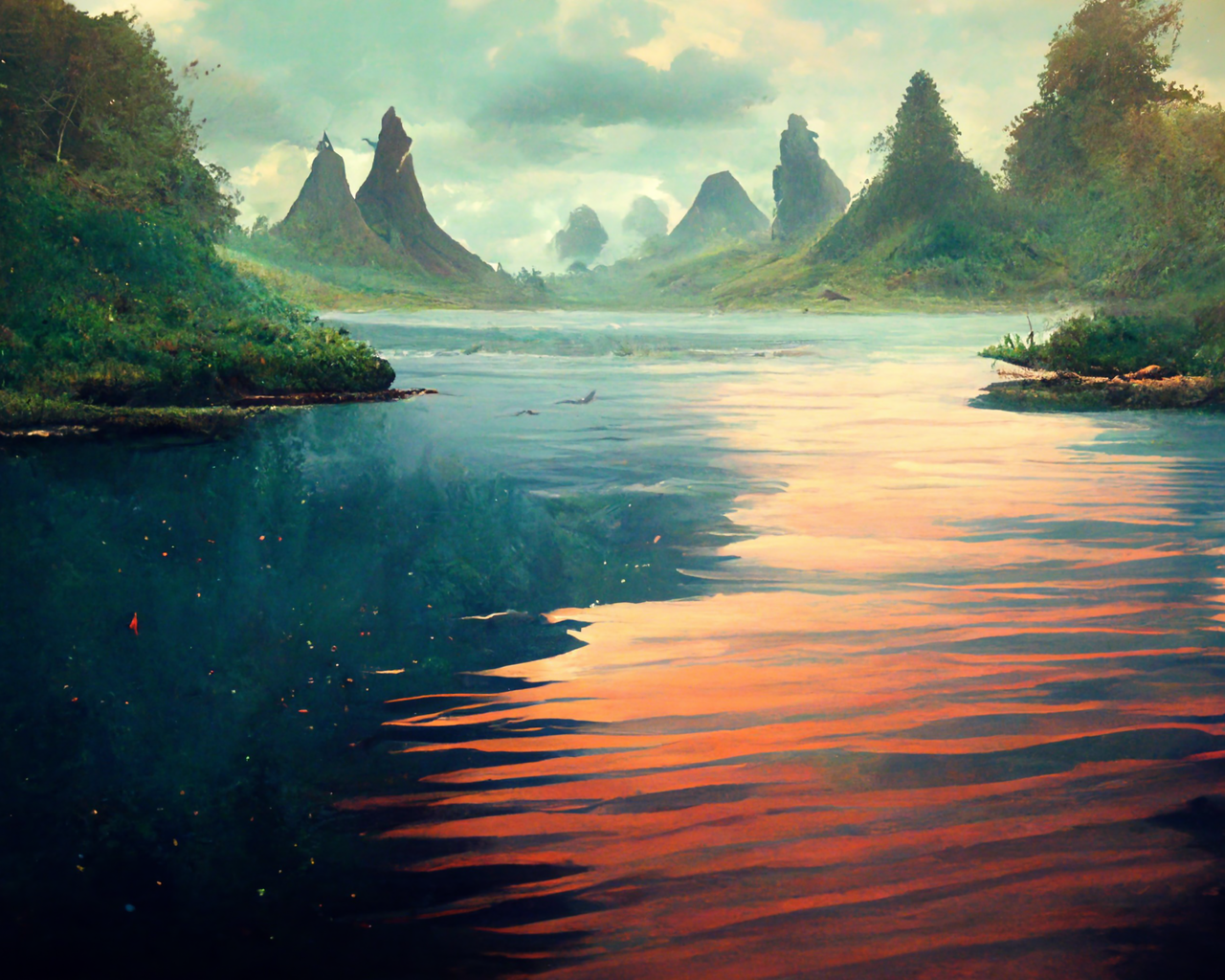 Preview for Serene-landscape-misty-mountains-ai-images-background-83c5c