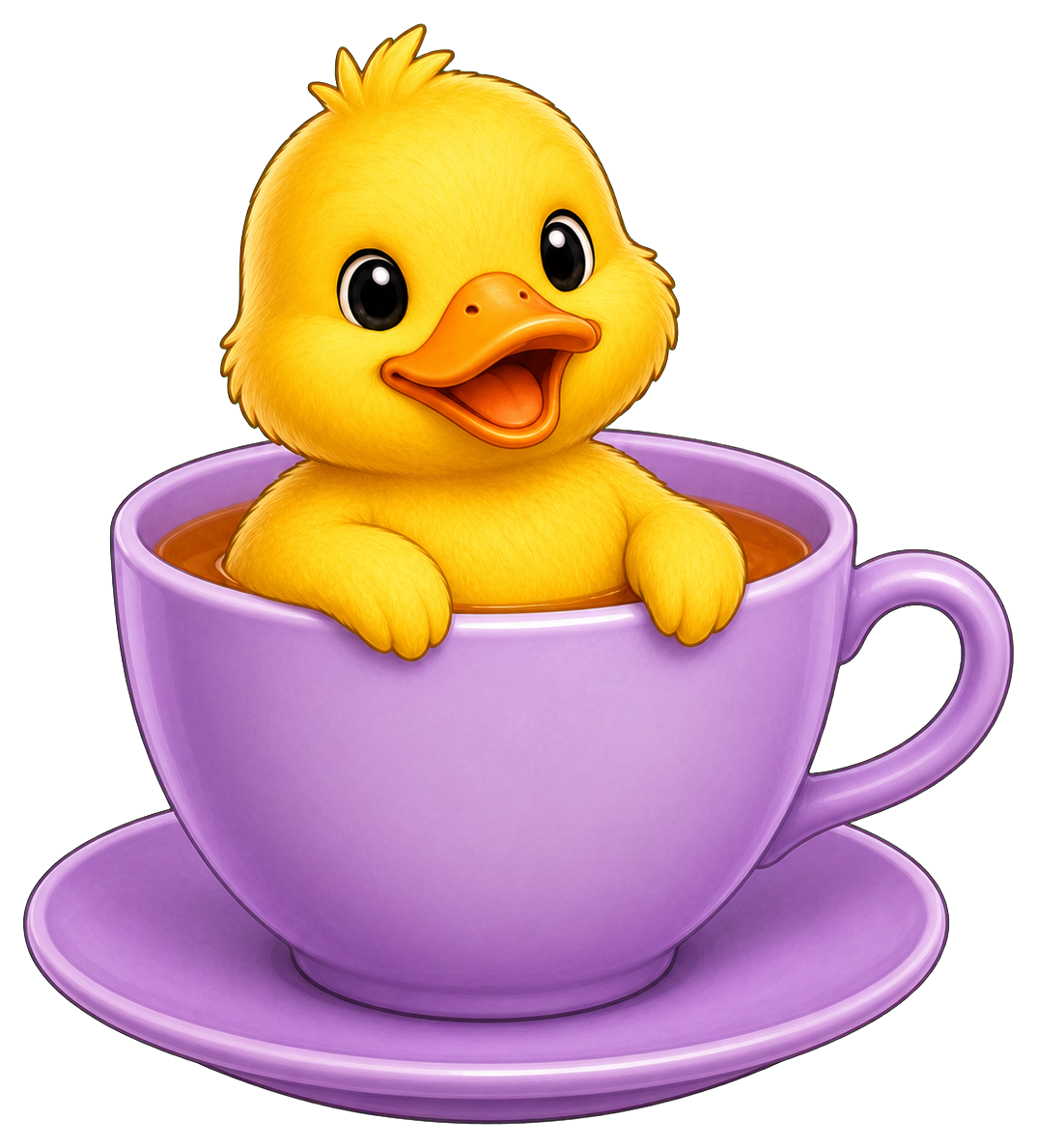 Preview for Duck Tea Cup Sticker