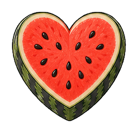 Preview for Watermelon Slice Heart Sticker