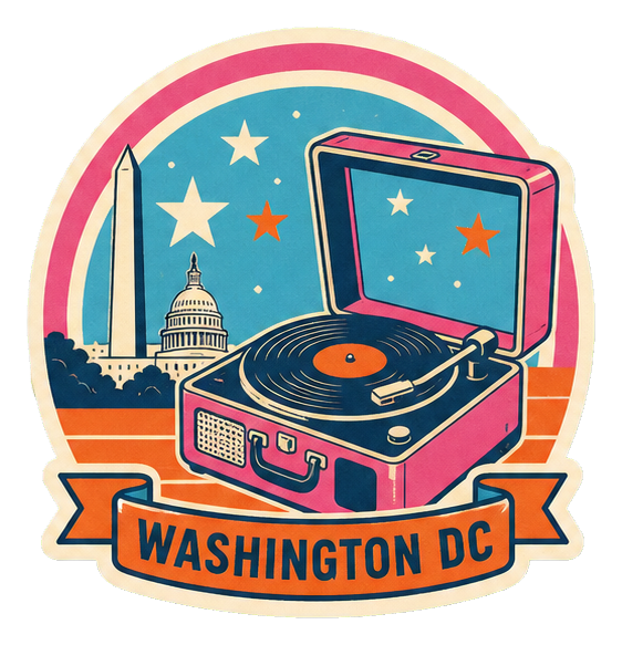 Preview for Washington Dc Retro Record Sticker