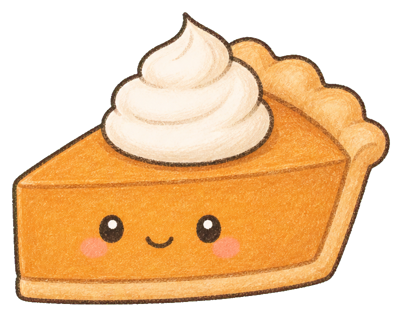 Preview for Pumpkin Pie Slice Whipped Cream Sticker