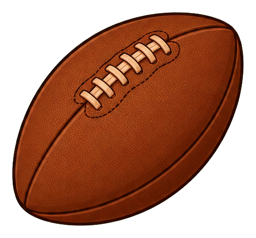 Preview for Classic Brown Rugby Ball Sticker