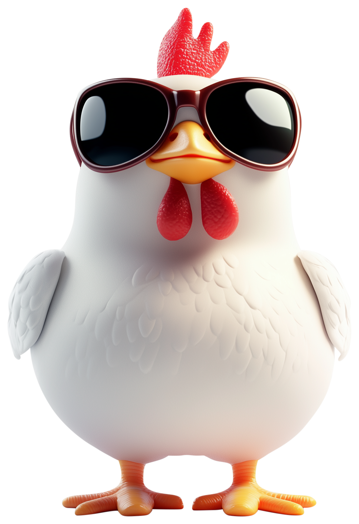 Preview for Chicken Emoji Sticker For Photos And Designs